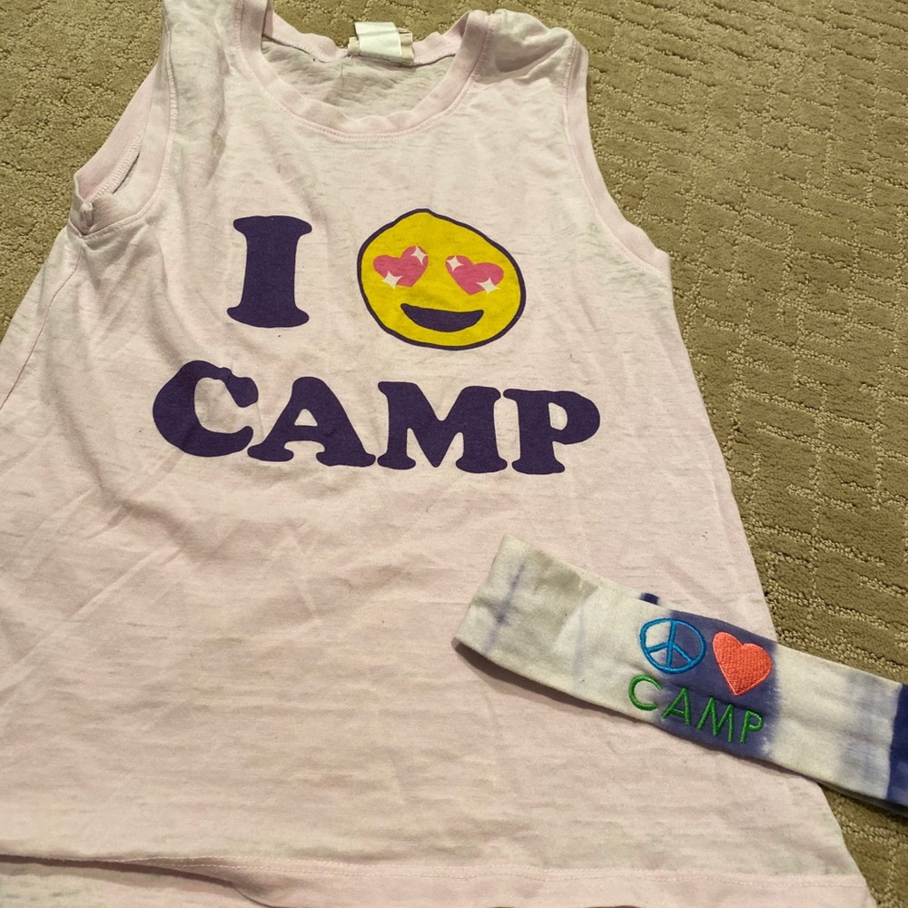 Junk Food Camp Tank and Headband